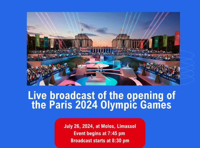 Ζωντανή μετάδοση της Τελετής Έναρξης των Ολυμπιακών Αγώνων Παρίσι 2024 στο Μόλο Λεμεσού